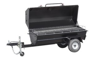 PR72T Charcoal Pig Roaster Trailer With Optional Doors in Lid