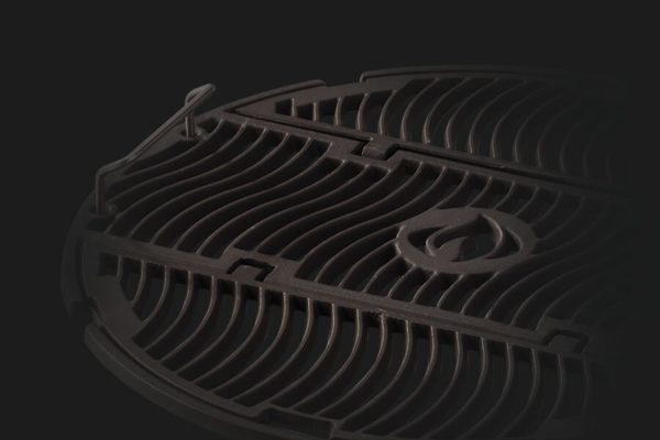 Napoleon 22" PRO Charcoal Kettle Grill Features - Porcelain-Coated Cast Iron Iconic WAVE™ Cooking Grids