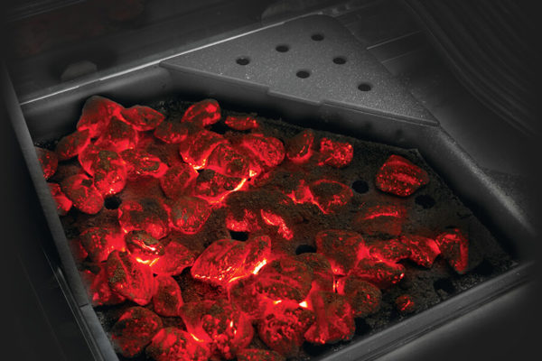 Napoleon Prestige PRO™ RSIB Gas Grill Series Features - Optional Cast Iron Charcoal Tray