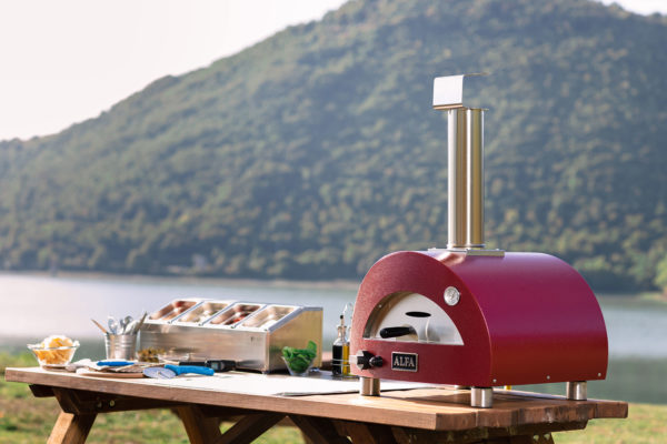 Alfa "Moderno Portable" Gas-Fired Pizza Oven Antique Red