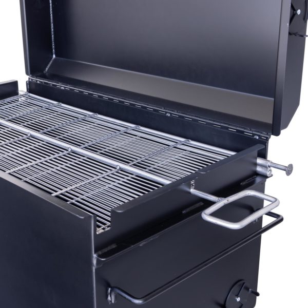 Pivoting Double-Sided Stainless Steel Grate on BBQ42 Chicken Cooker