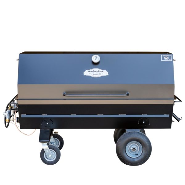 Meadow Creek PR60G Pig Roaster With Optional 8-Inch Casters on Stand