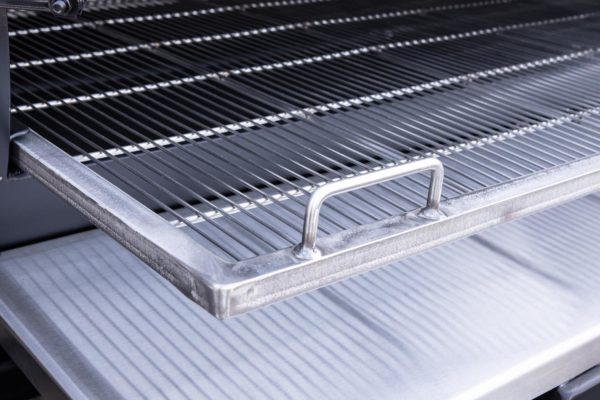 Sliding Stainless Steel Grates on TS1000 With Optional Stainless Steel Exterior Shelves