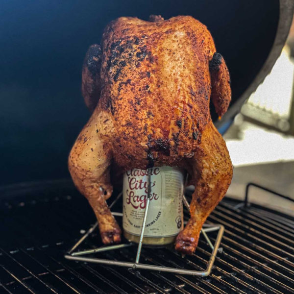 Big Green Egg Stainless Steel Beer Can Chicken Roaster