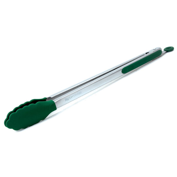 Big Green Egg 16" Stainless Steel Silicone-Tipped BBQ Tongs