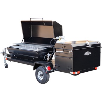 Meadow Creek CD108G Caterer's Delight Trailer With Optional Propane Tank and Rib Rack