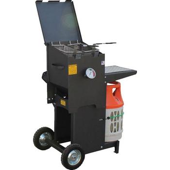 R&V Works Cajun Fryer-FF2R-ST 4 gal Two Basket With Stand